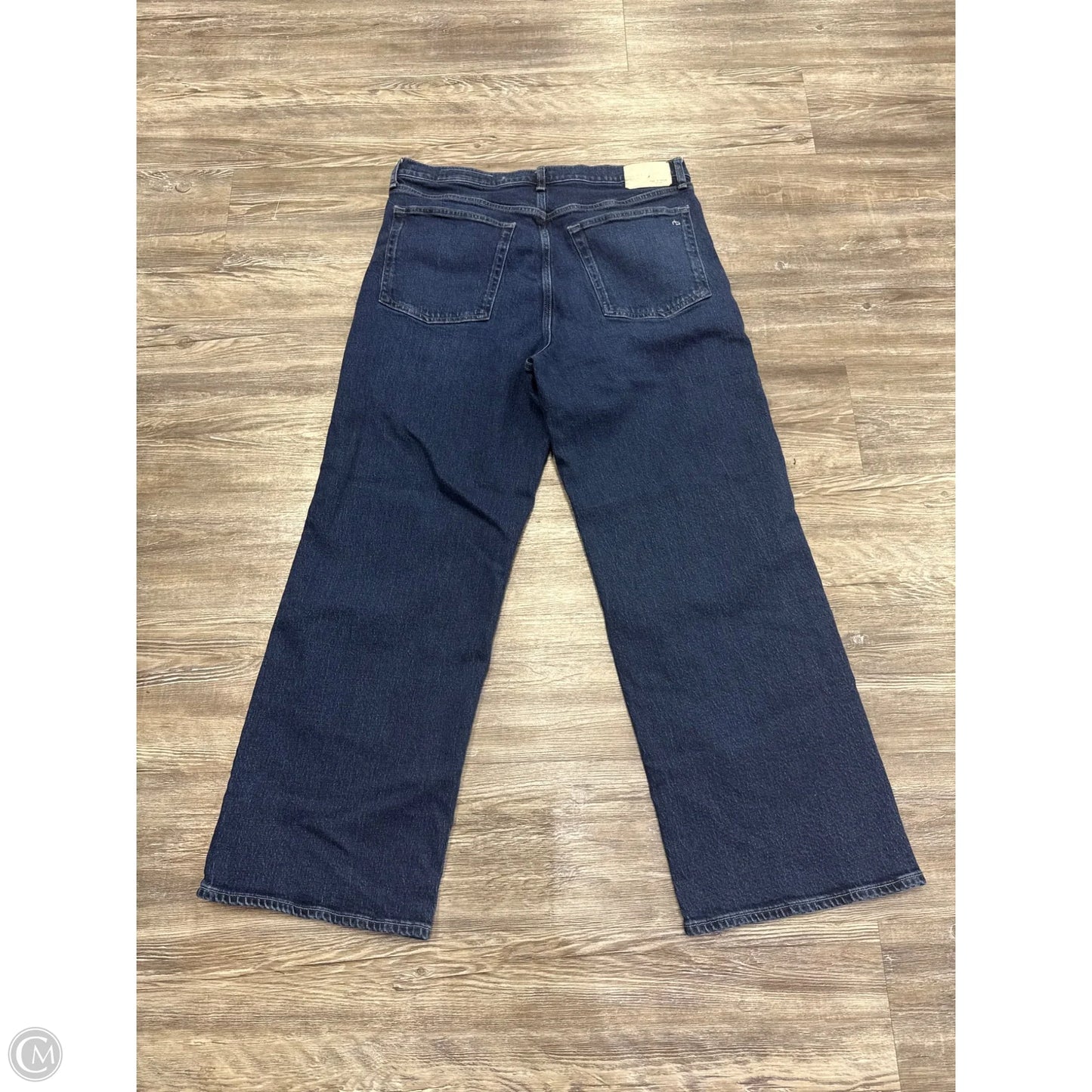 Jeans Straight By Rag And Bone In Blue Denim, Size: 14