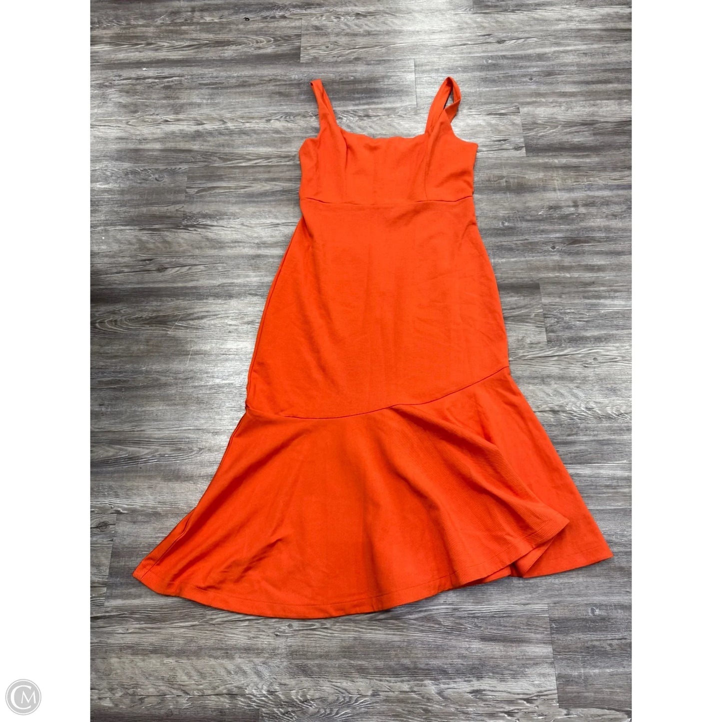 Dress Casual Midi By Anthropologie In Orange, Size: Xl