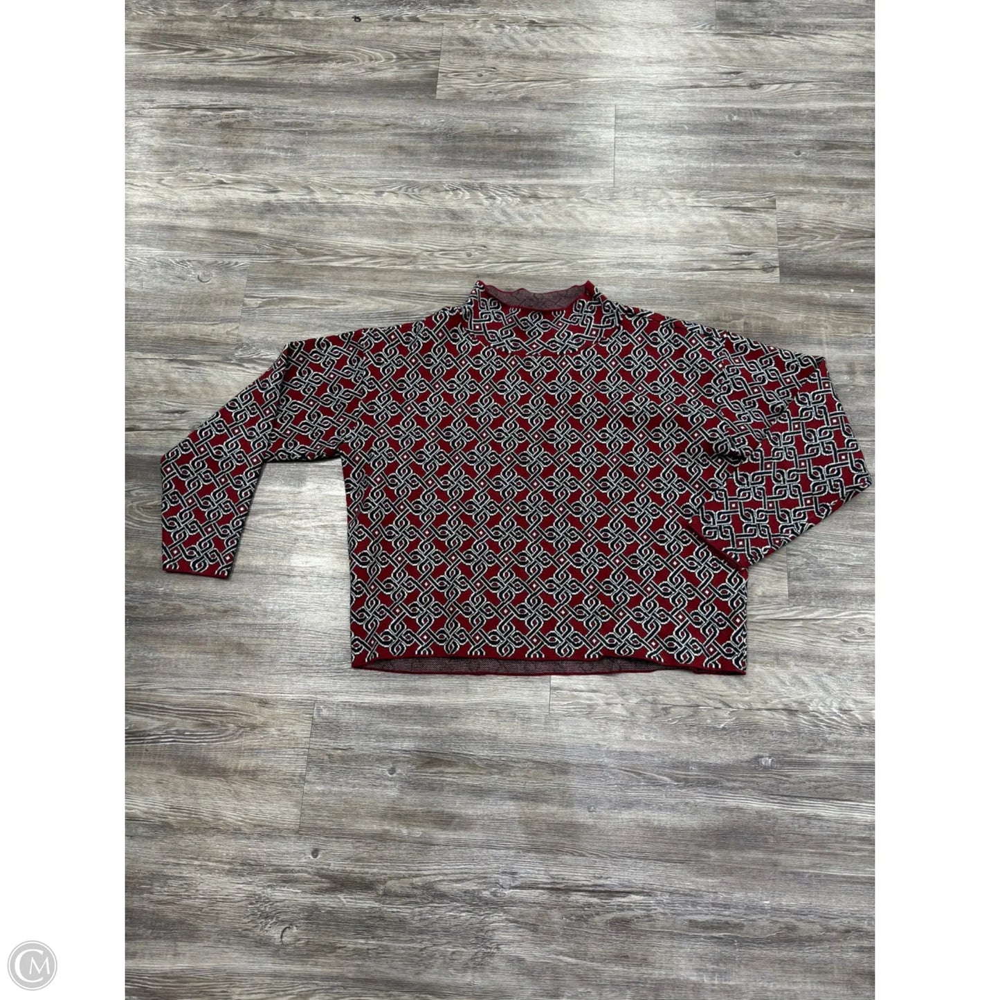 Sweater By Maeve In Blue & Red, Size: M