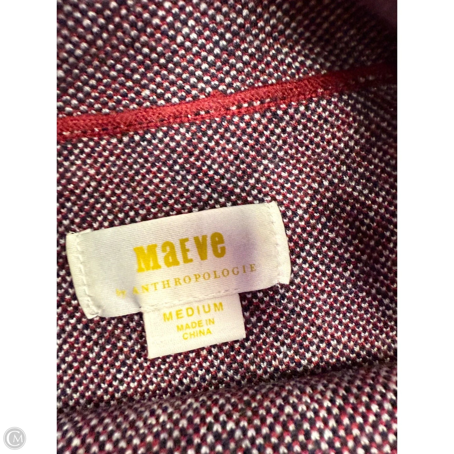 Sweater By Maeve In Blue & Red, Size: M