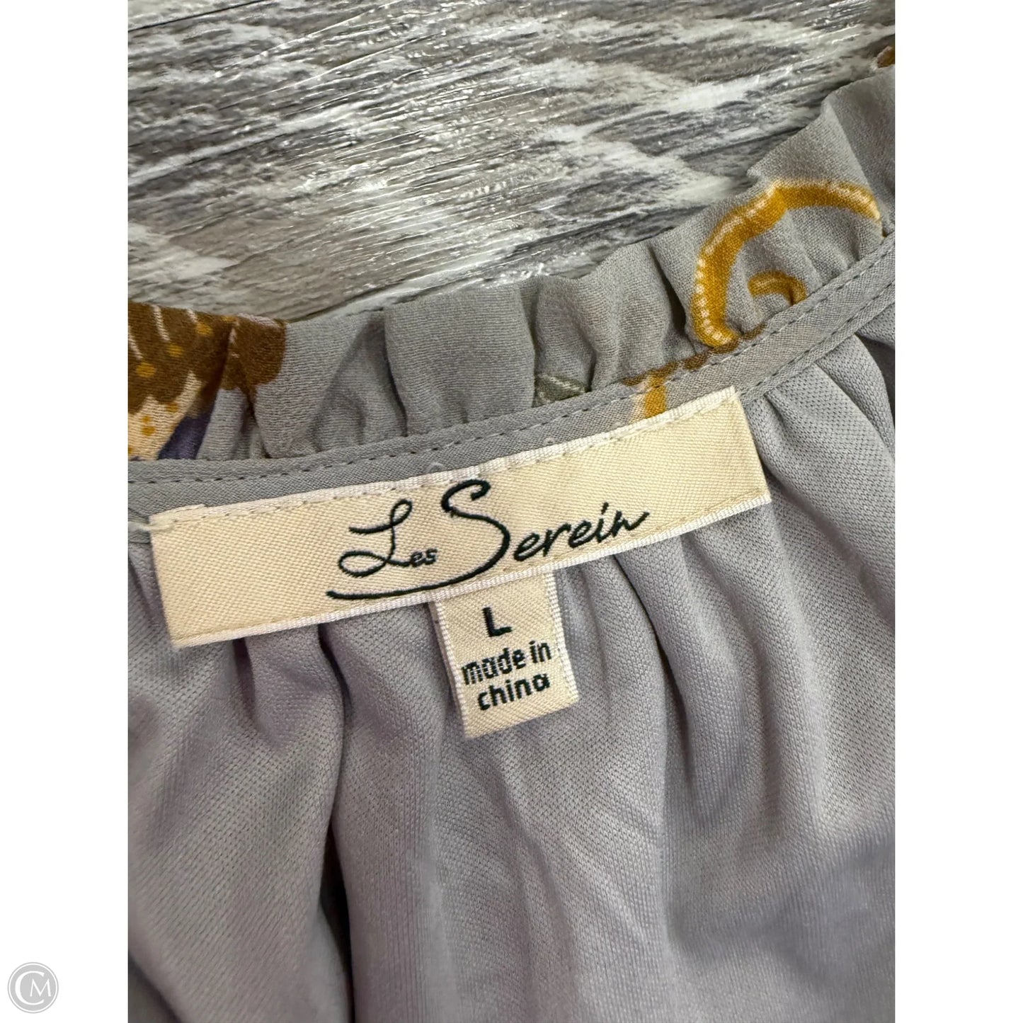 Dress Party Midi By Les Serein In Grey & Tan, Size: L