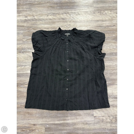 Top Short Sleeve By J. Crew In Black, Size: L