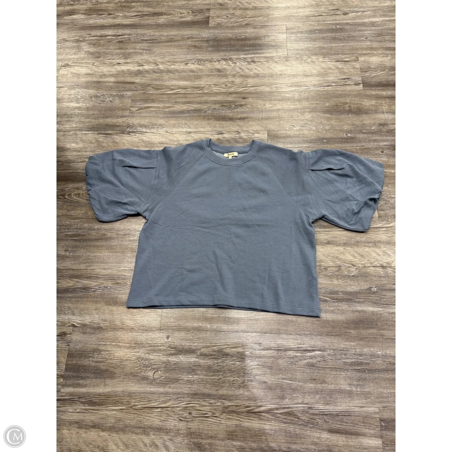 Top Short Sleeve By Madewell In Blue, Size: L