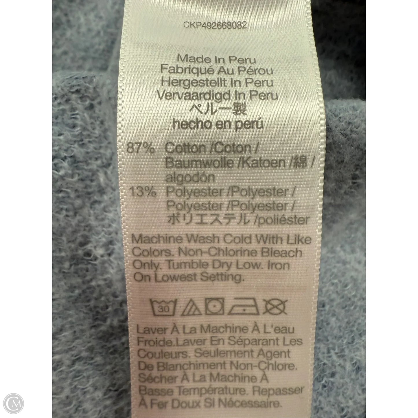 Top Short Sleeve By Madewell In Blue, Size: L