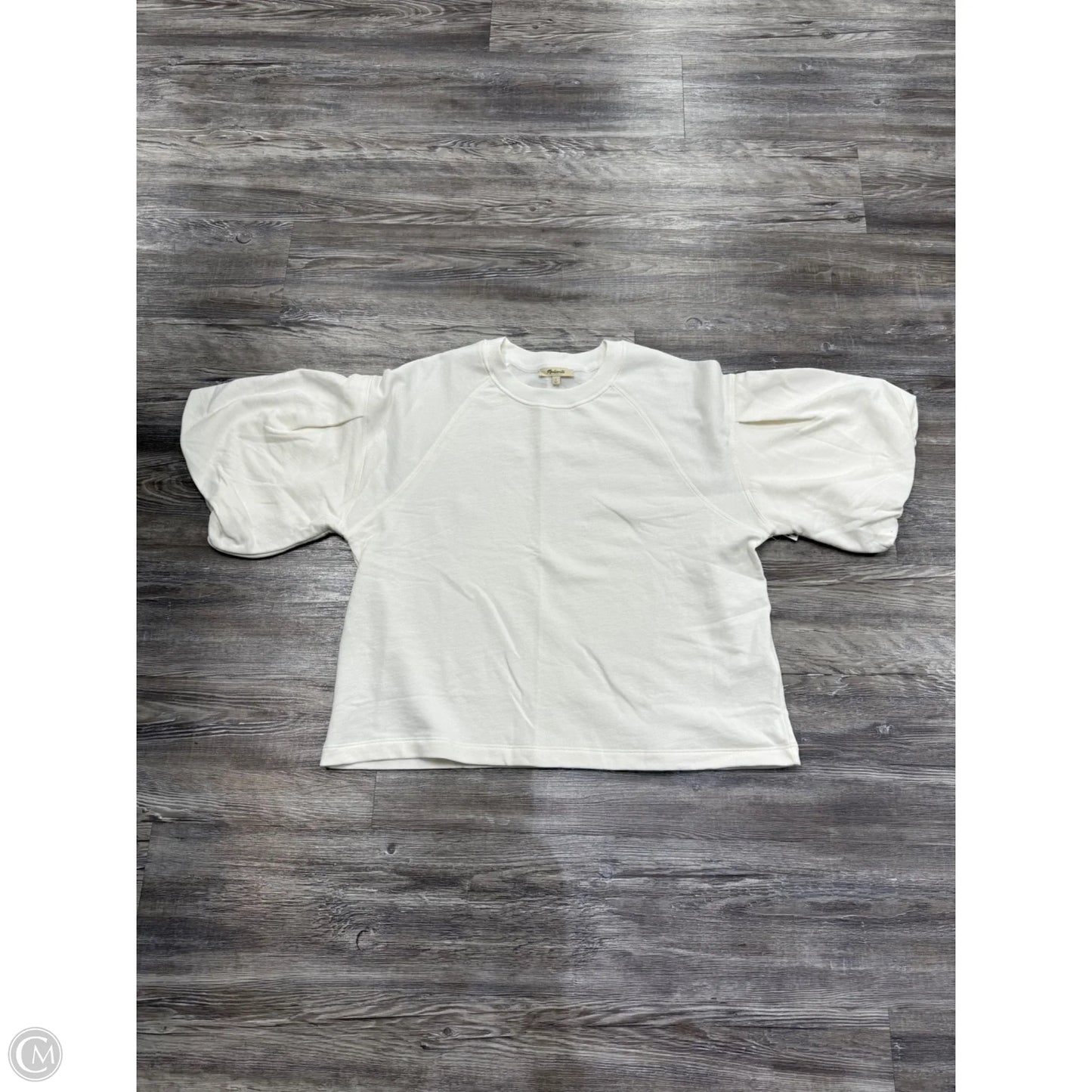 Top Short Sleeve By Madewell In White, Size: L