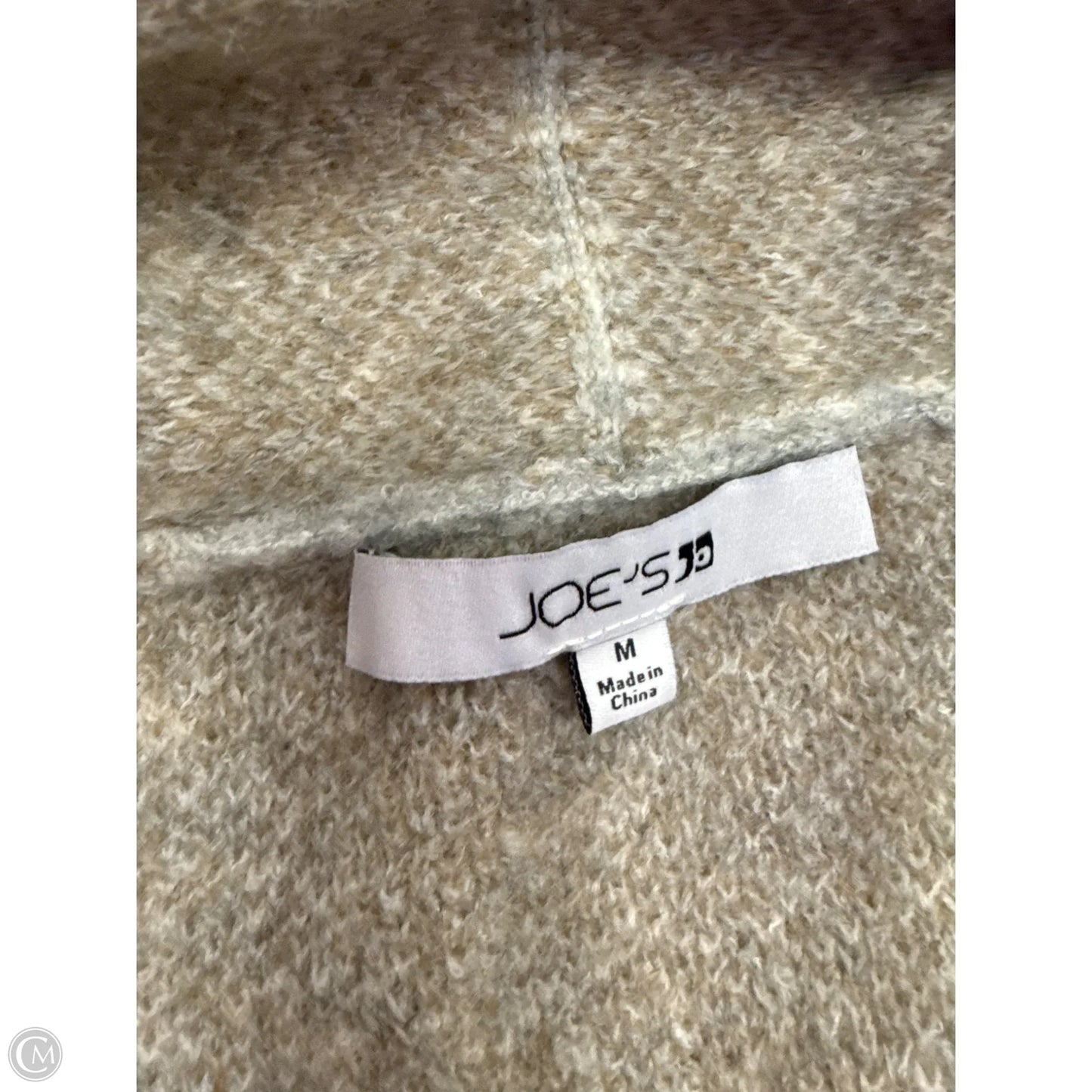 Sweater Cardigan By Joes Jeans In Grey & Tan, Size: M