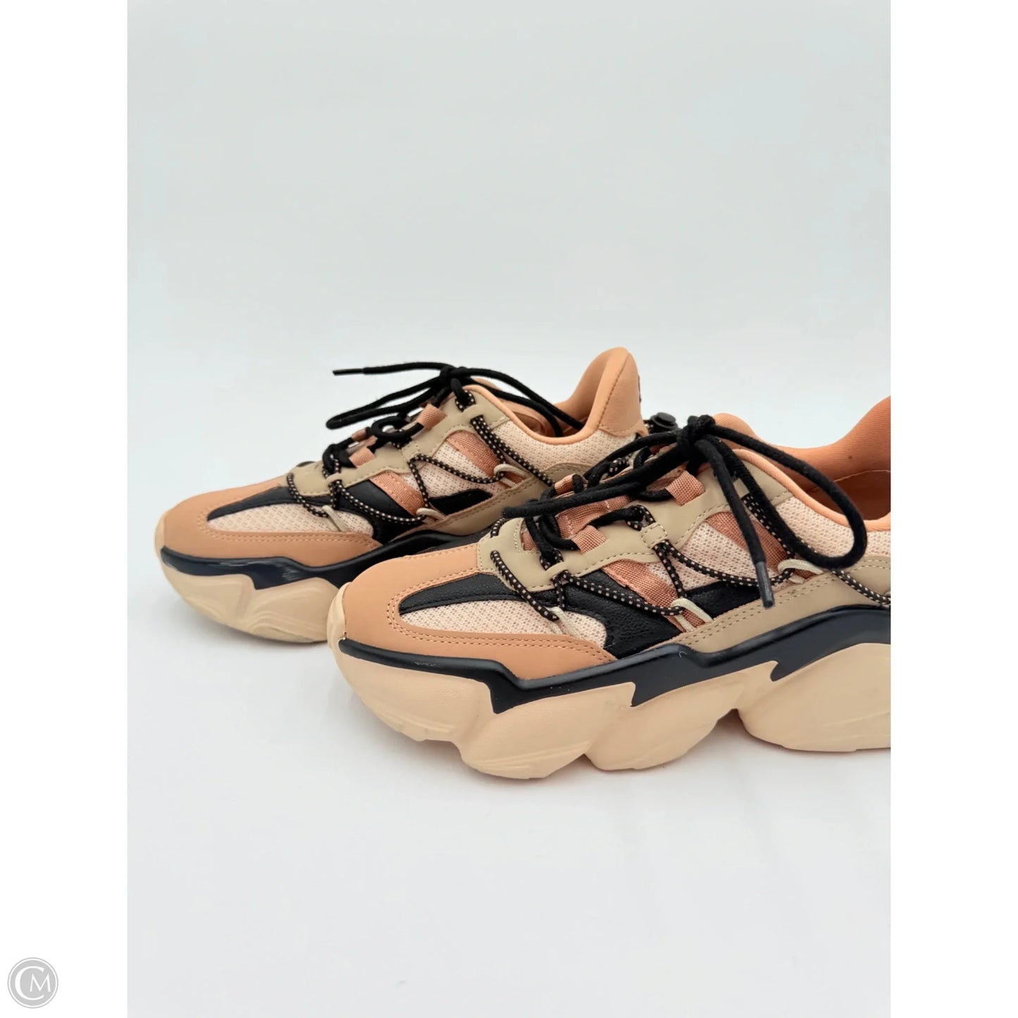 Shoes Sneakers By Steve Madden In Black & Brown, Size: 6