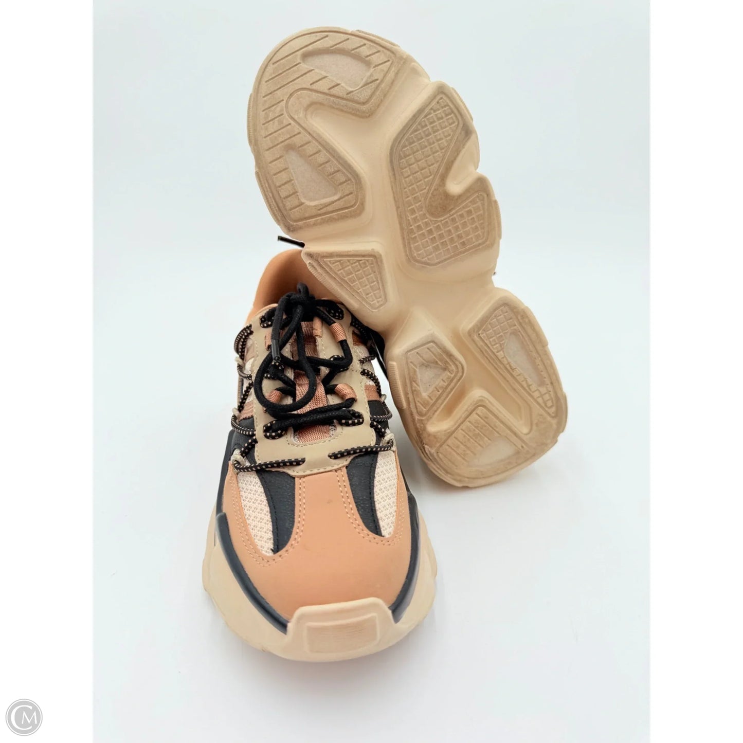 Shoes Sneakers By Steve Madden In Black & Brown, Size: 6