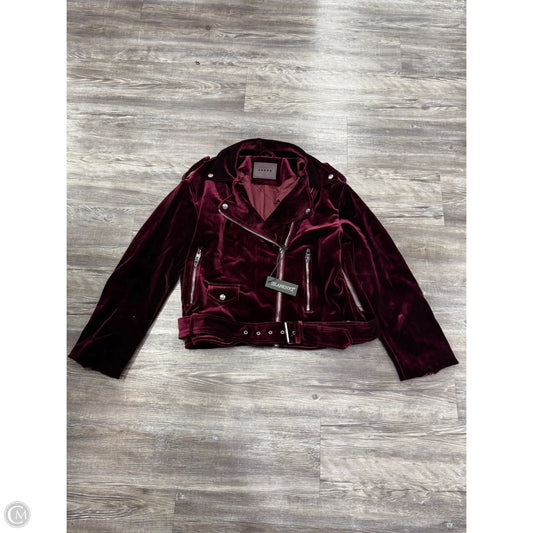 Jacket Moto By Blanknyc In Maroon, Size: M