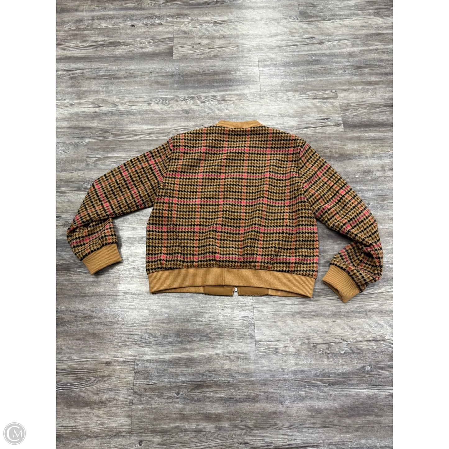 Jacket Moto By Loft In Pink & Tan, Size: M