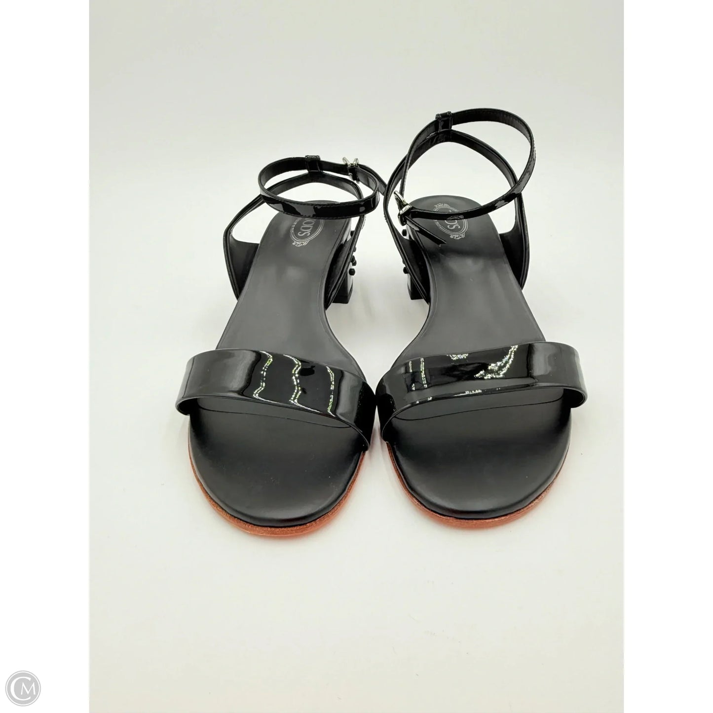 Sandals Luxury Designer By Tods In Black, Size: 8