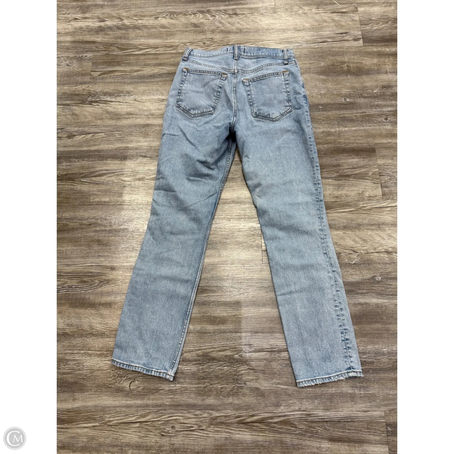 Jeans Straight By Abercrombie And Fitch In Blue Denim, Size: 6