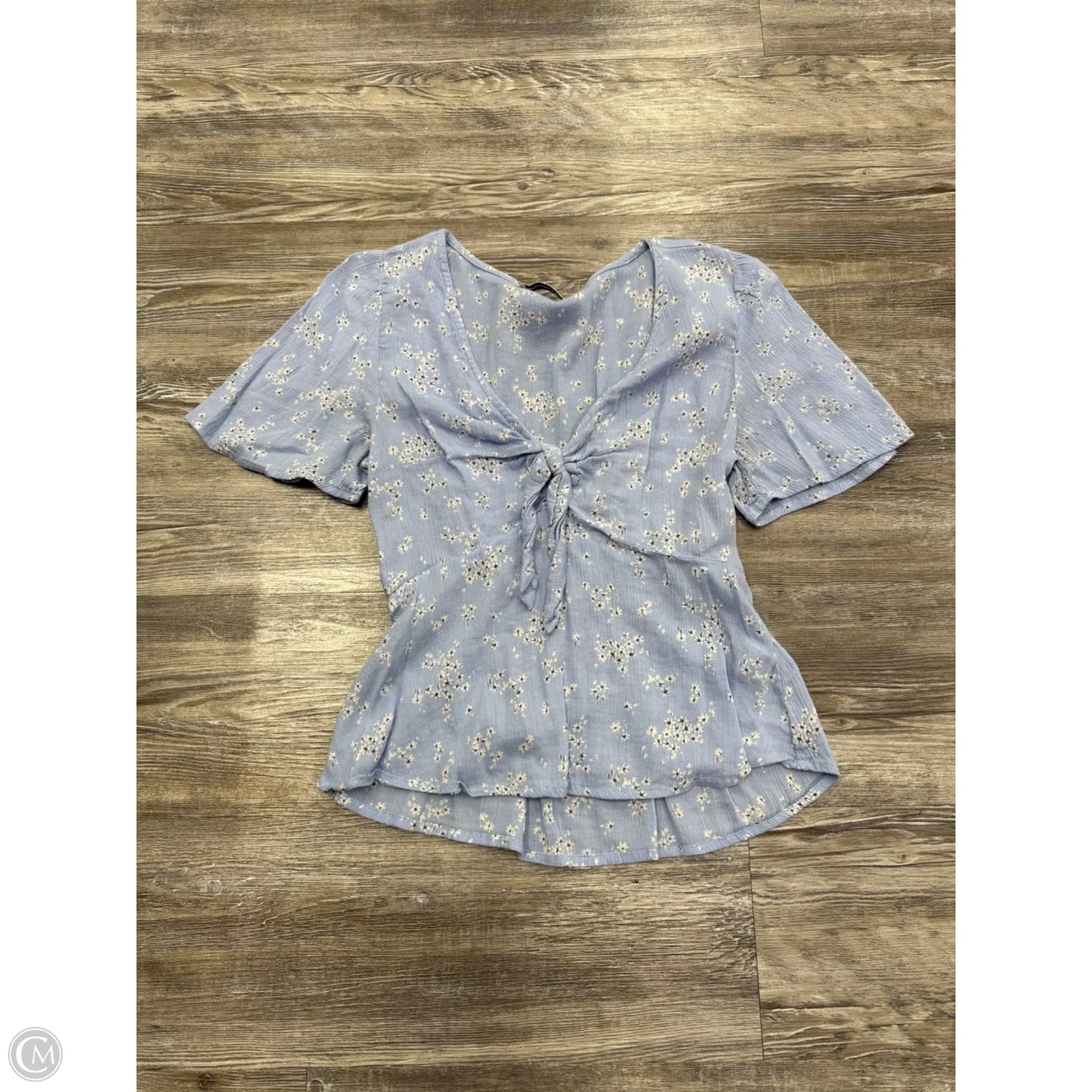 Top Short Sleeve Basic By Abercrombie And Fitch In Blue, Size: M