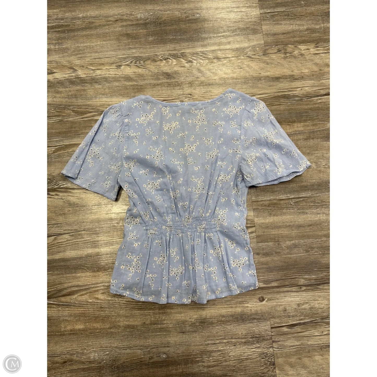 Top Short Sleeve Basic By Abercrombie And Fitch In Blue, Size: M