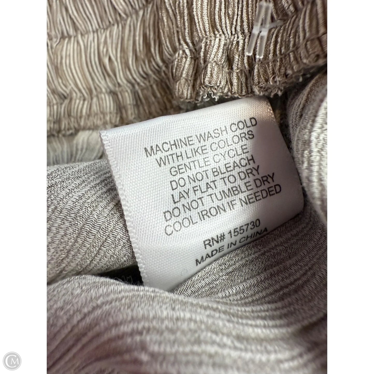 Pants Wide Leg By Modern Works In Brown & Cream, Size: 3x