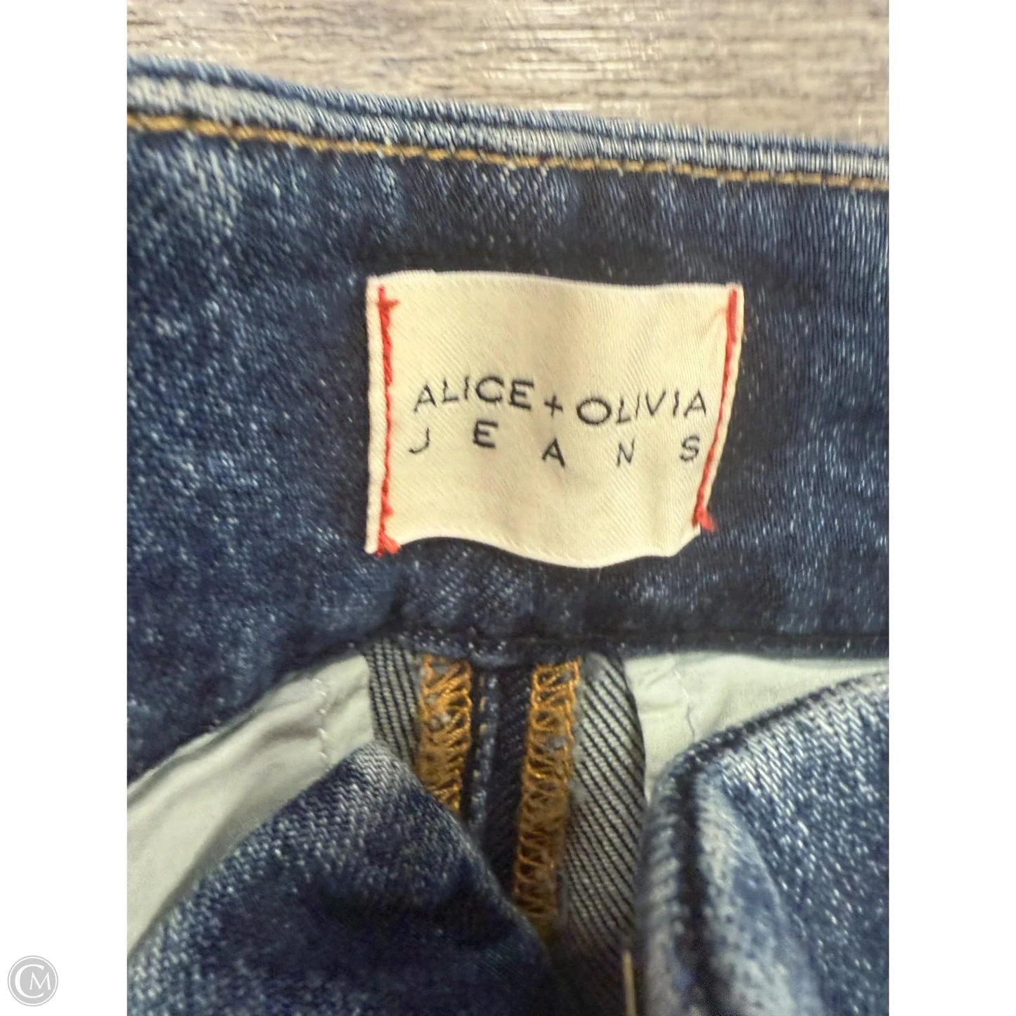 Jeans Designer By Alice + Olivia In Blue Denim, Size: 4