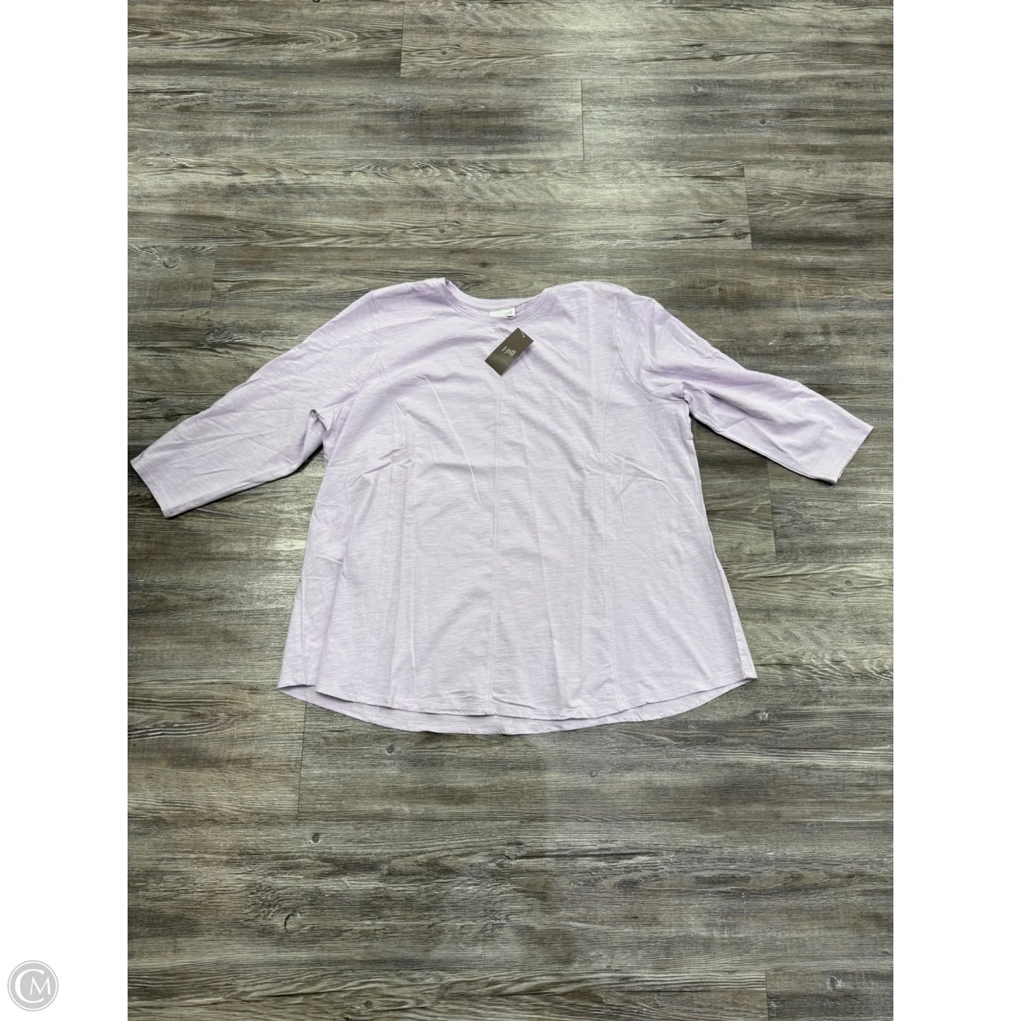 Top Long Sleeve By J. Jill In Purple, Size: 2x