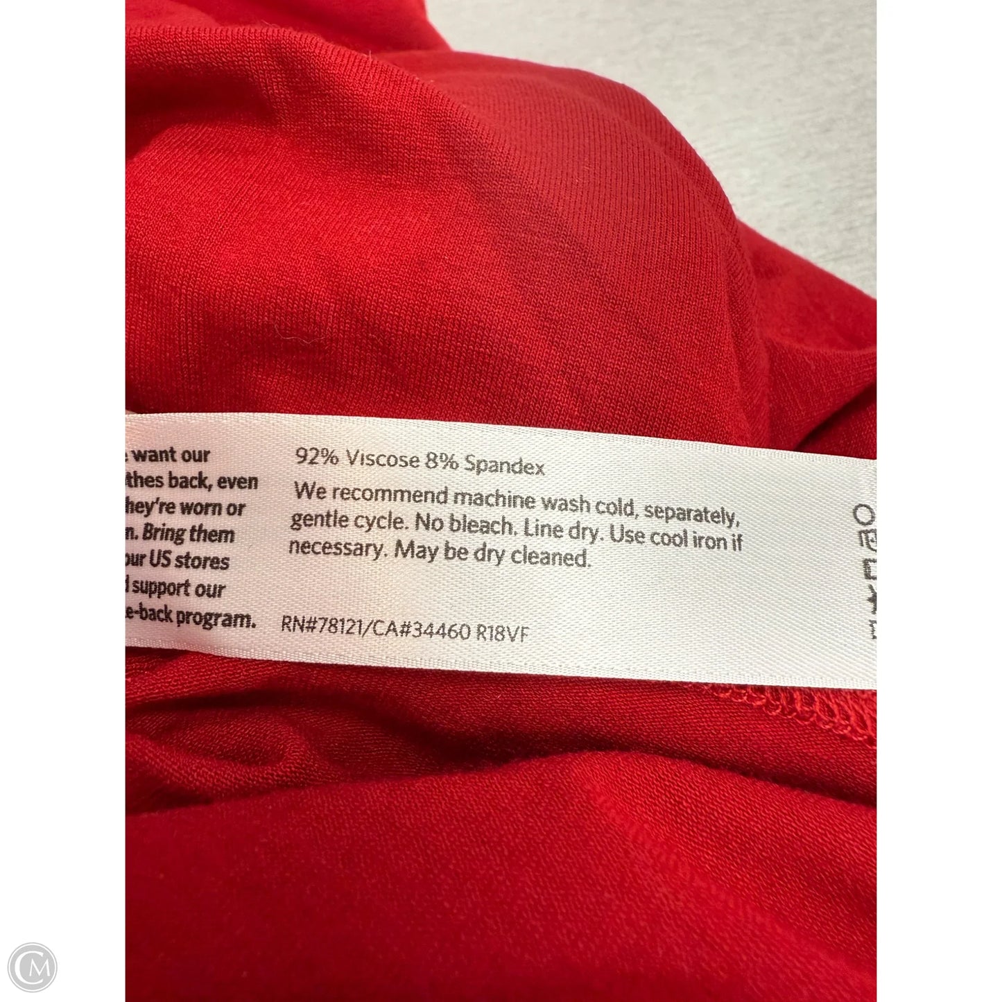 Tunic Long Sleeve By Eileen Fisher In Red, Size: 1x