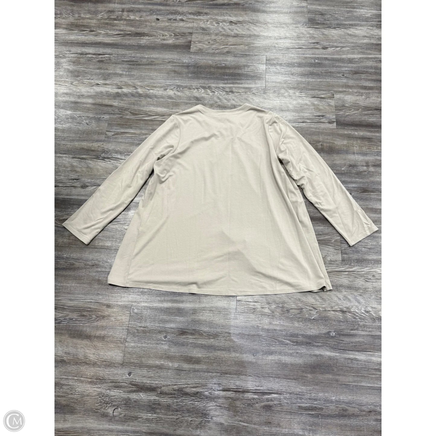 Sweater Cardigan By J. Jill In Taupe, Size: 1x