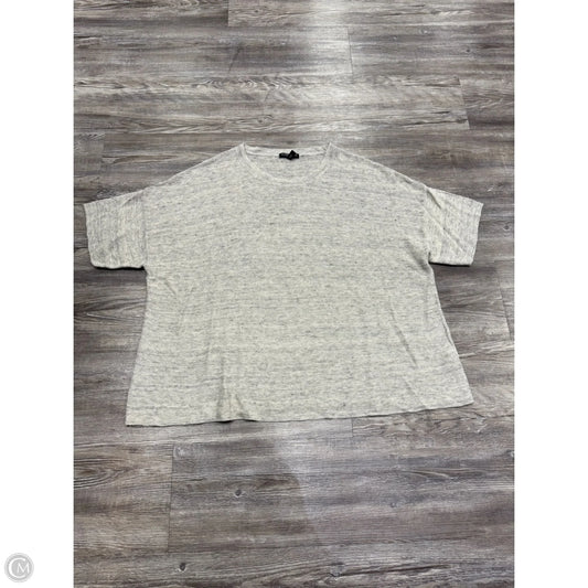 Sweater Short Sleeve By Eileen Fisher In Grey, Size: 1x