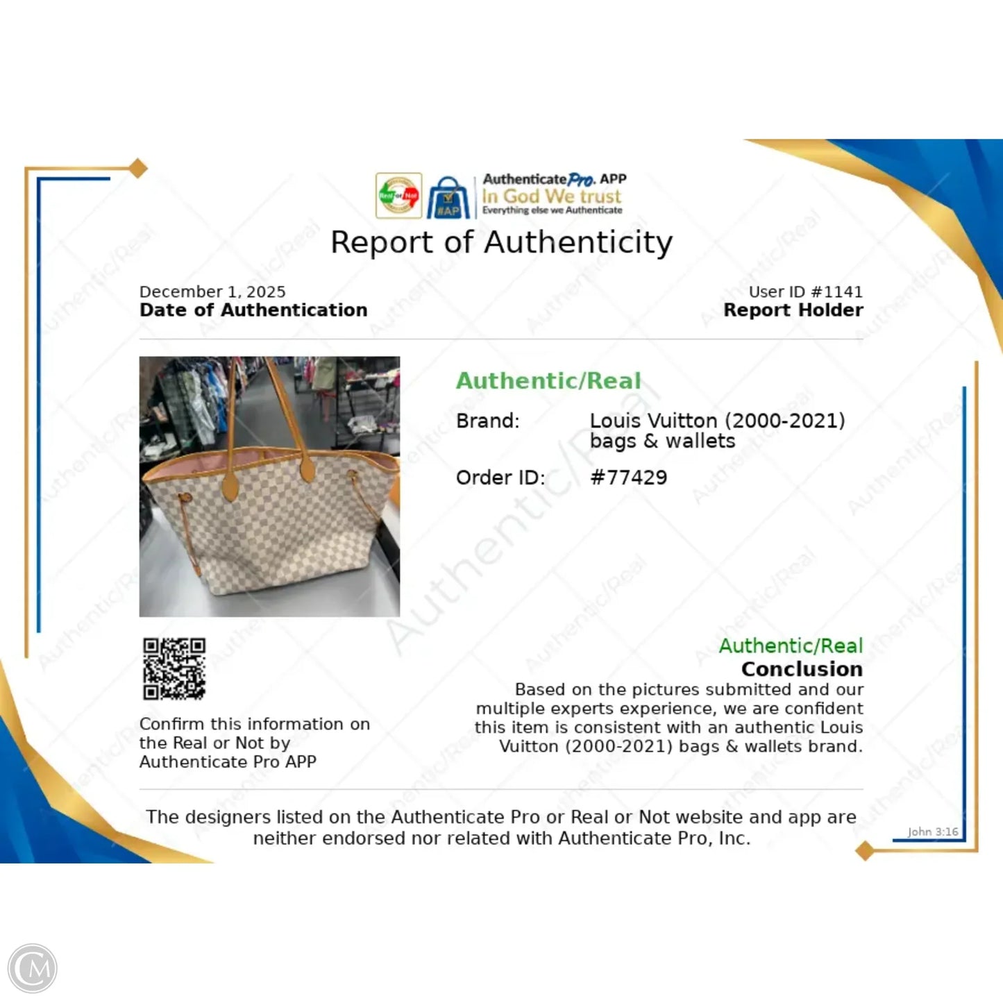 Tote Luxury Designer By Louis Vuitton, Size: Large