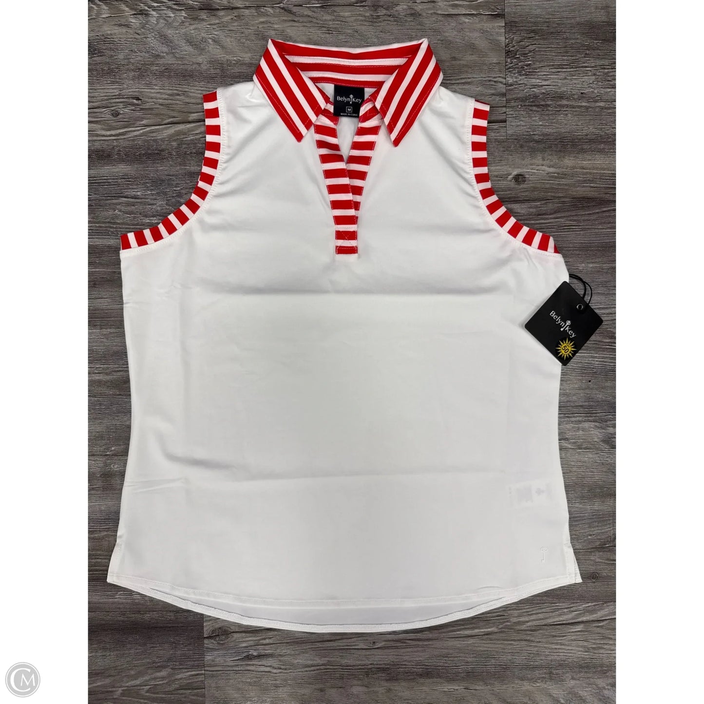 Athletic Tank Top By Cmc In Red & White, Size: M