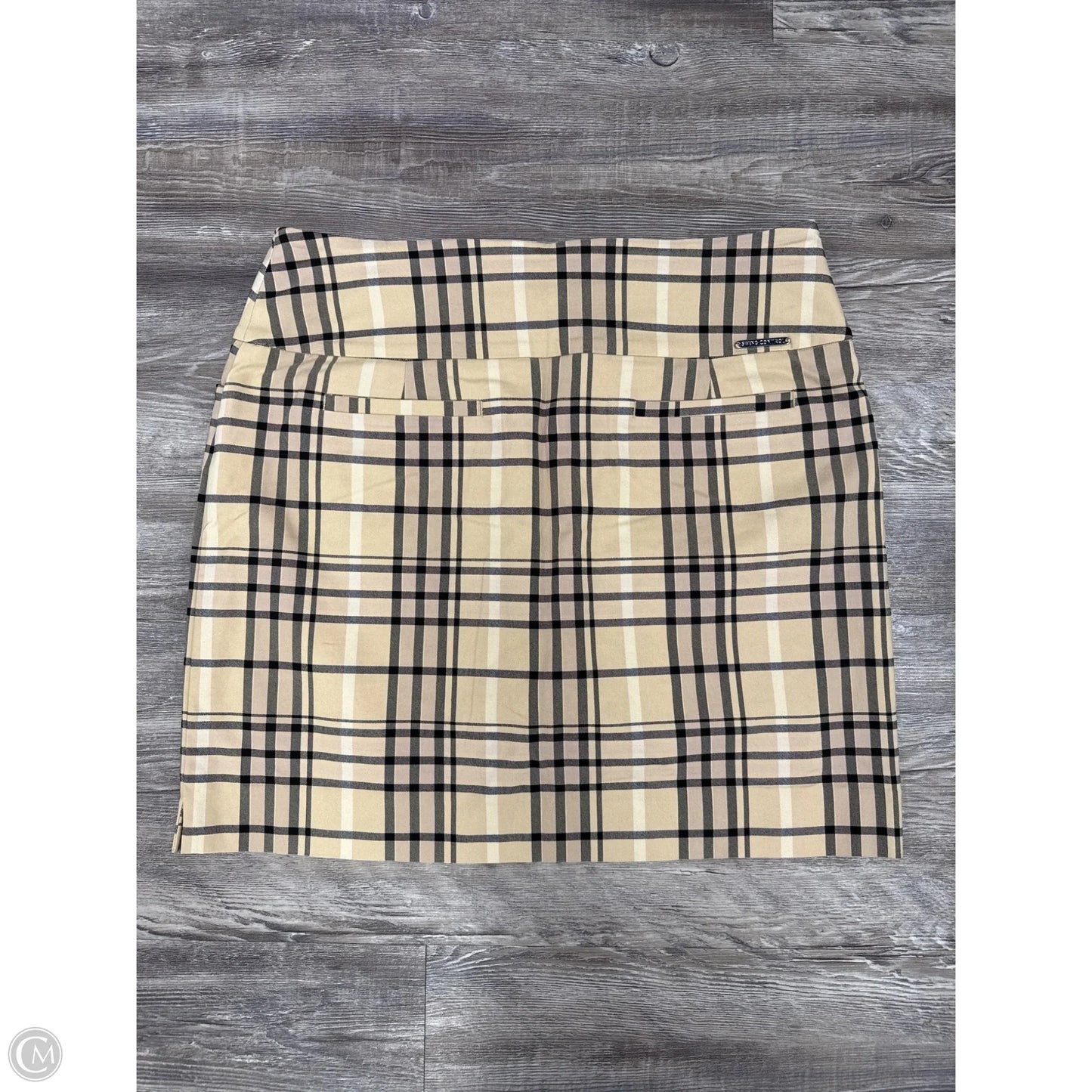 Athletic Skort By Cmc In Plaid Pattern, Size: L
