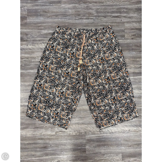 Pants Wide Leg By Anthropologie In Black & Orange, Size: 3x