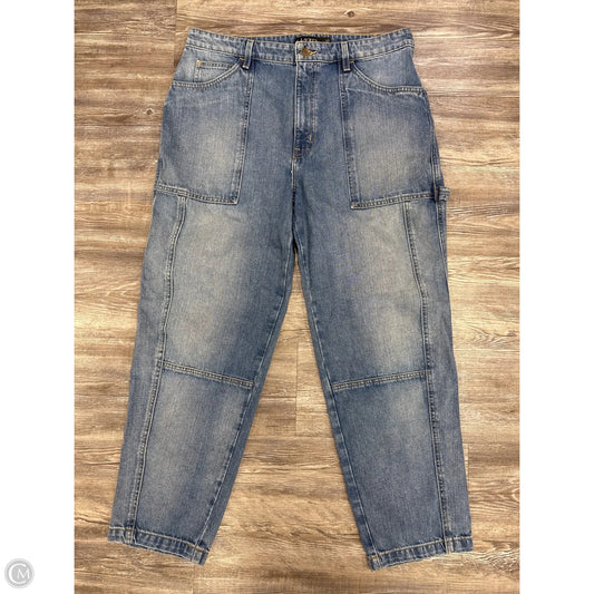 Jeans Wide Leg By Lauren By Ralph Lauren In Blue Denim, Size: 12