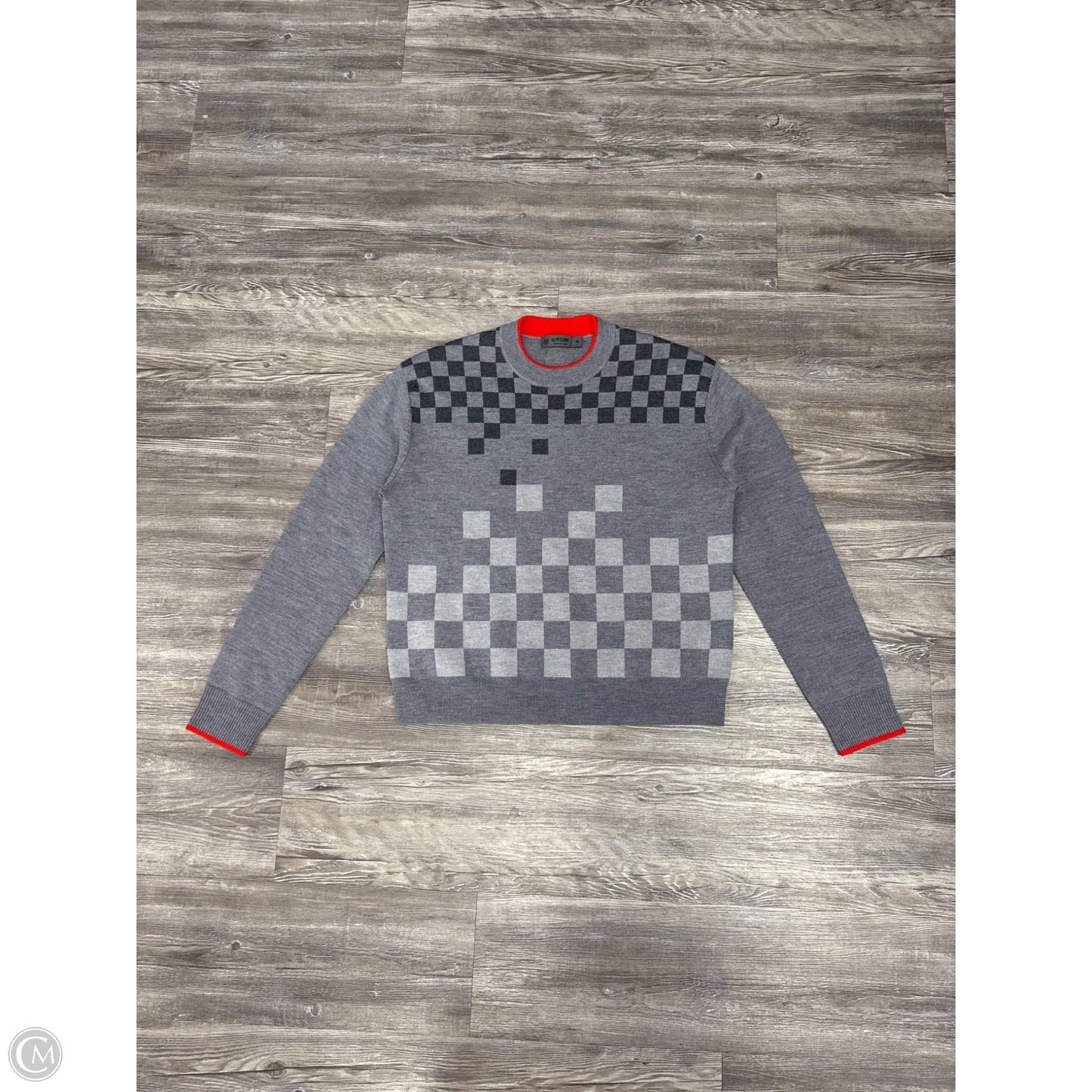 Sweater By G/FORE In Grey & Red, Size: M
