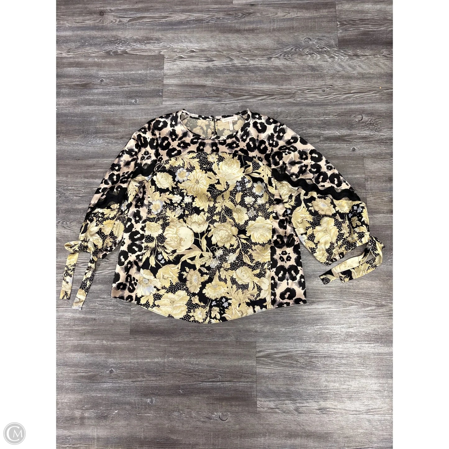 Top Long Sleeve By Rebecca Taylor In Animal Print, Size: L