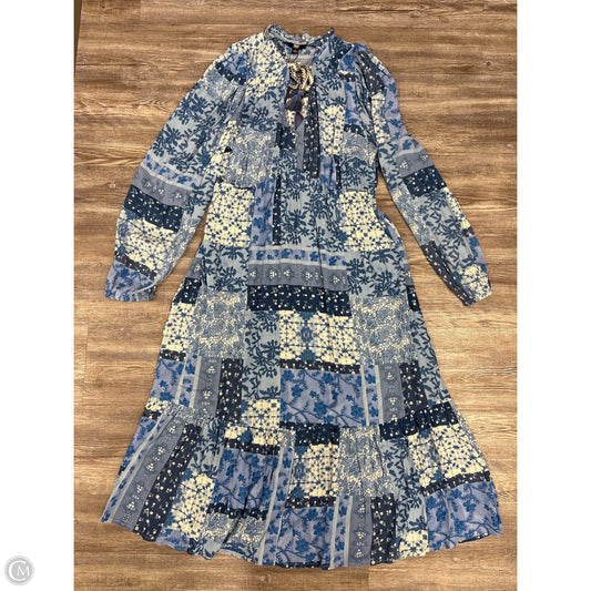 Dress Designer By Frye In Blue & Cream, Size: L