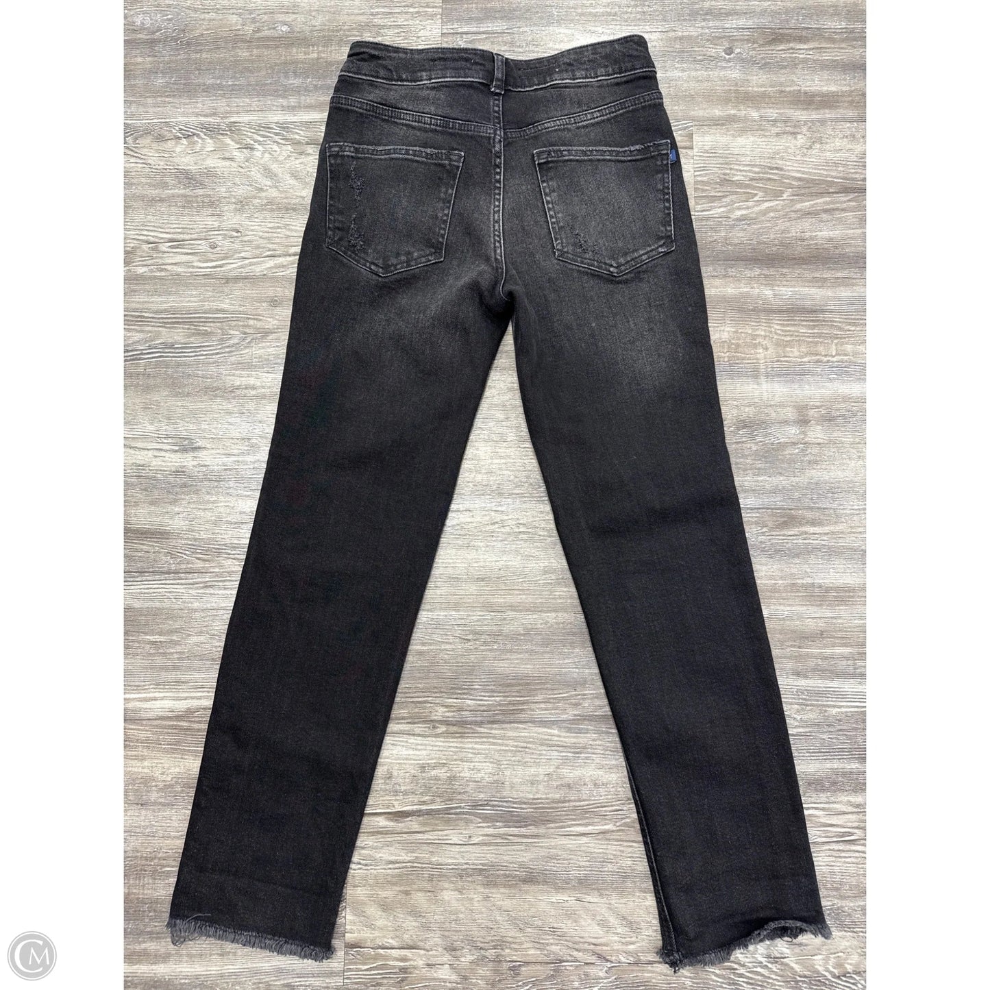 Jeans Straight By Pilcro In Black Denim, Size: 0
