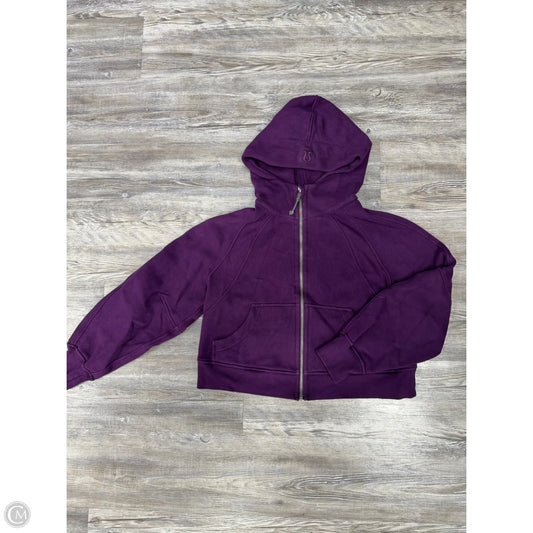 Athletic Sweatshirt Hoodie By Lululemon In Purple, Size: Xs
