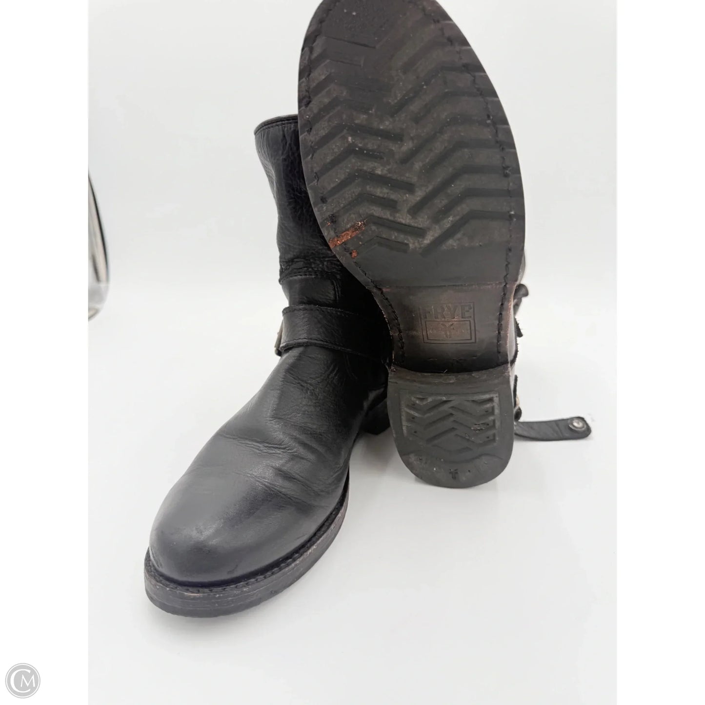 Boots Designer By Frye In Black, Size: 8.5