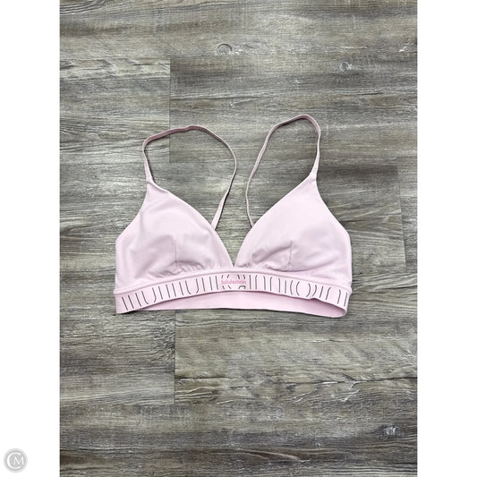 Athletic Bra By Lululemon In Pink, Size: 8