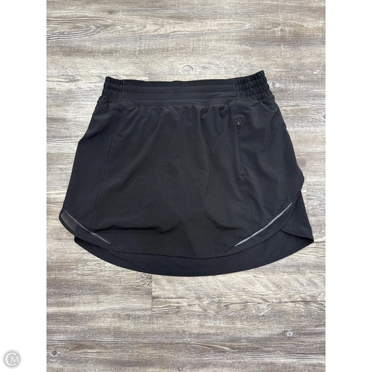 Athletic Skort By Lululemon In Black, Size: 8