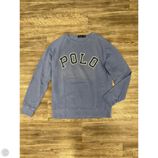 Sweatshirt Crewneck By Polo Ralph Lauren In Blue, Size: L