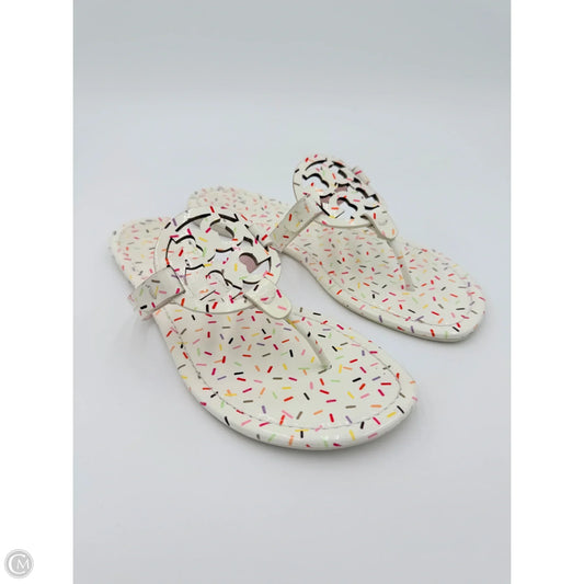 Sandals Designer By Tory Burch In Rainbow Print, Size: 10