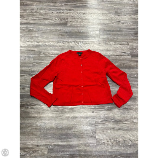 Sweater Cardigan Cashmere By House Of Harlow In Red, Size: L
