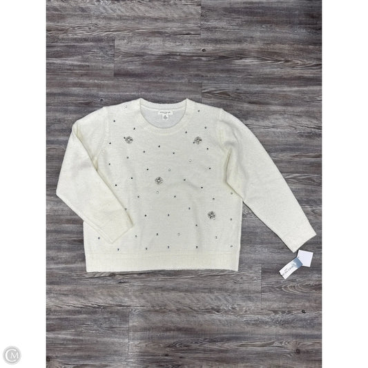 Sweater By Skyes The Limit In Cream, Size: 2x