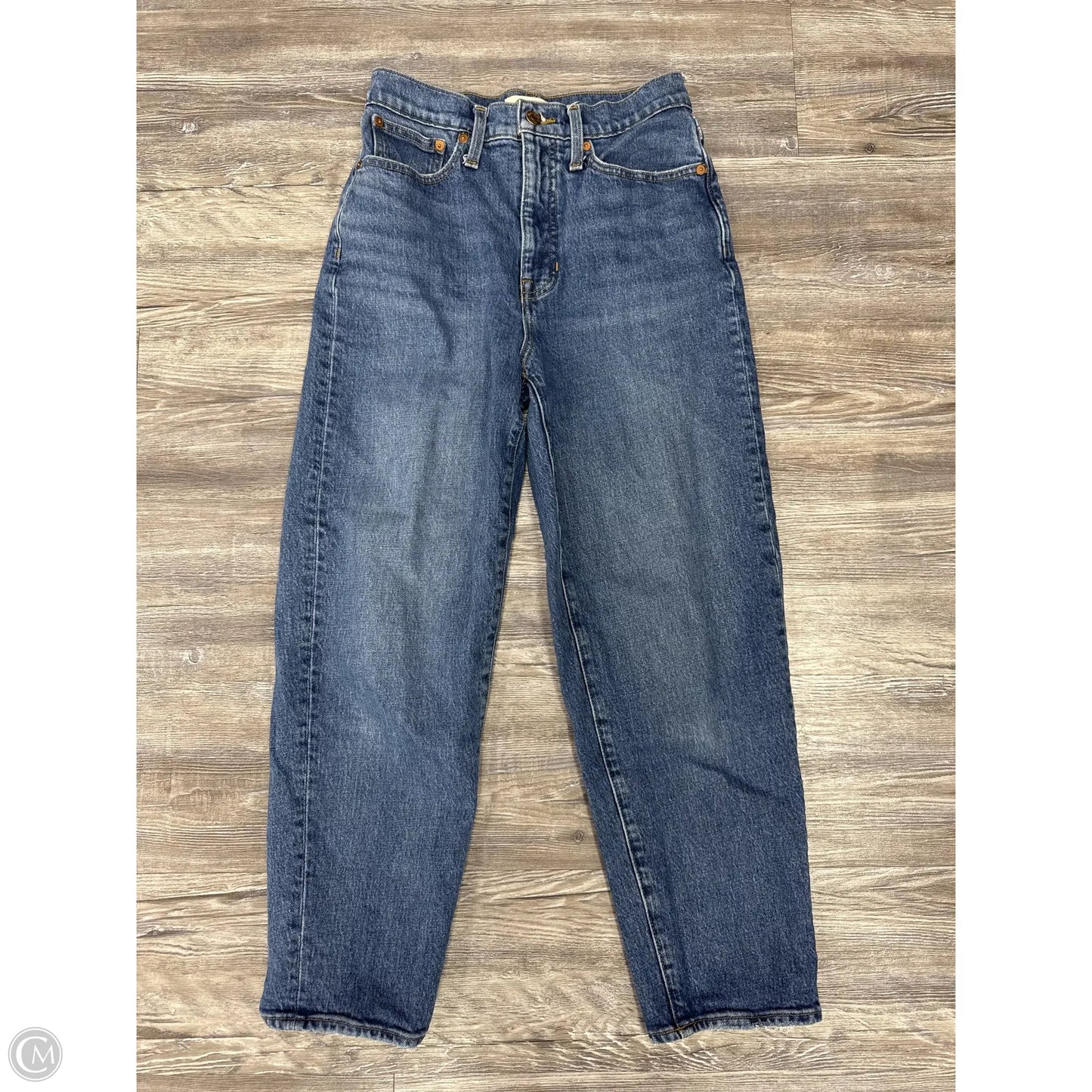 Jeans Straight By Madewell In Blue Denim, Size: 2
