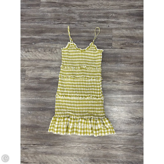 Dress Casual Midi By Mable In Green & White, Size: S