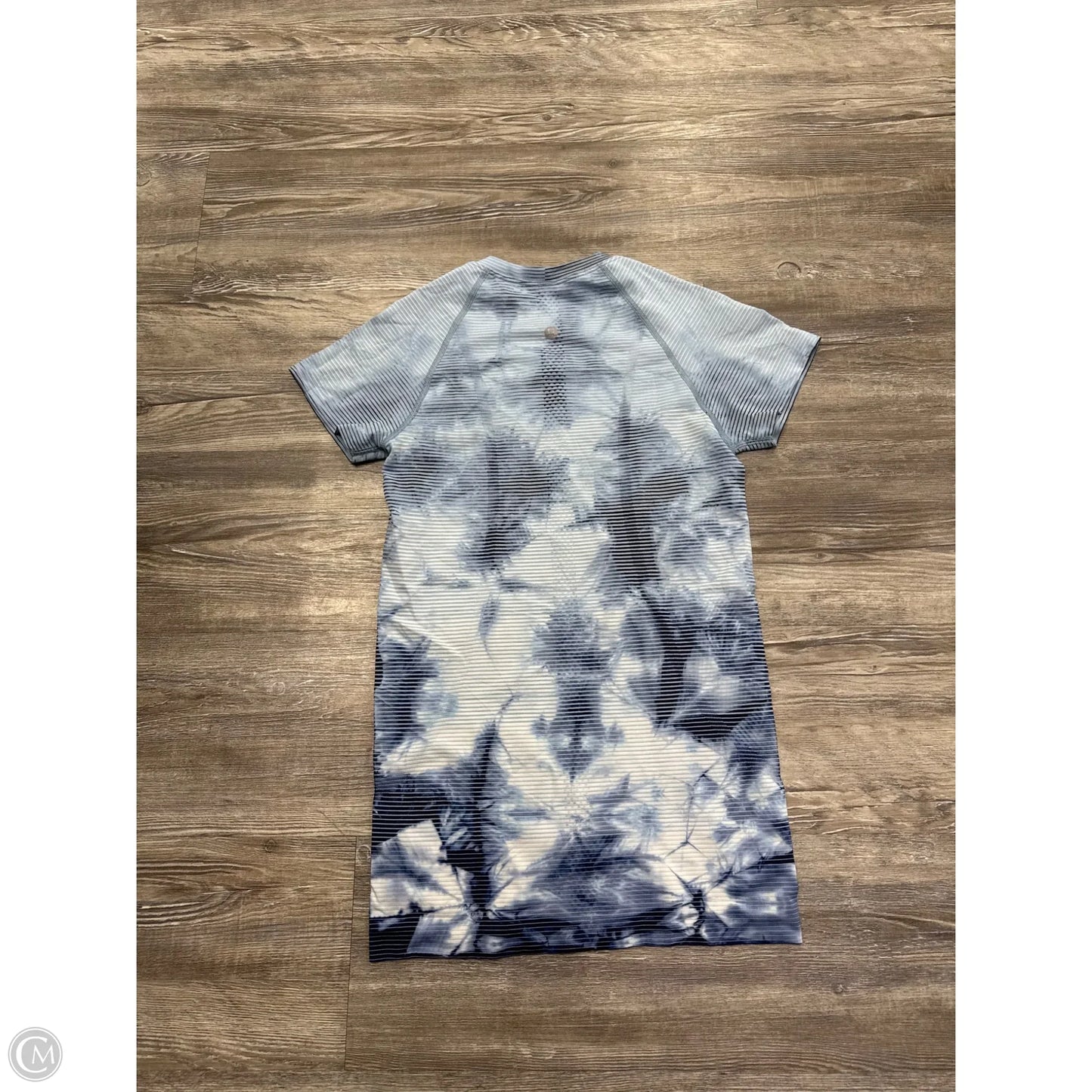 Athletic Top Short Sleeve By Lululemon In Blue, Size: 4