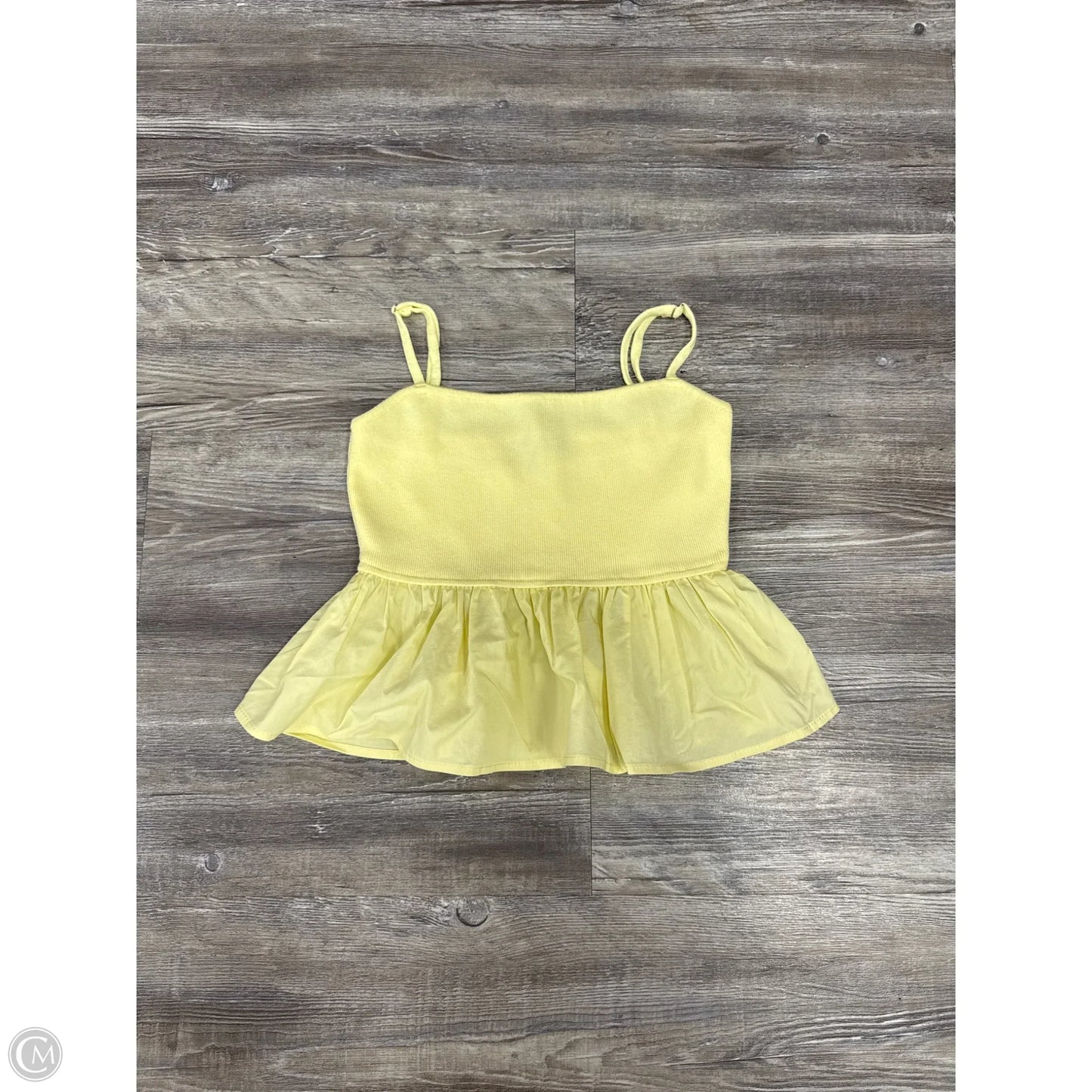 Top Sleeveless By Blue Blush In Yellow, Size: S