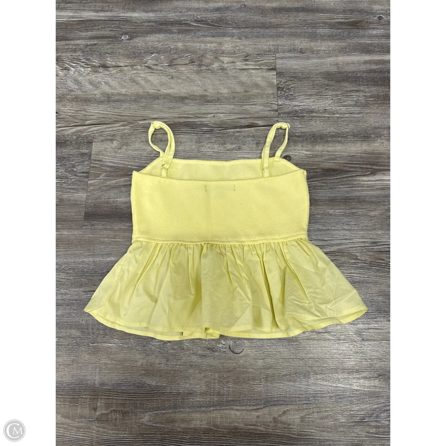 Top Sleeveless By Blue Blush In Yellow, Size: S