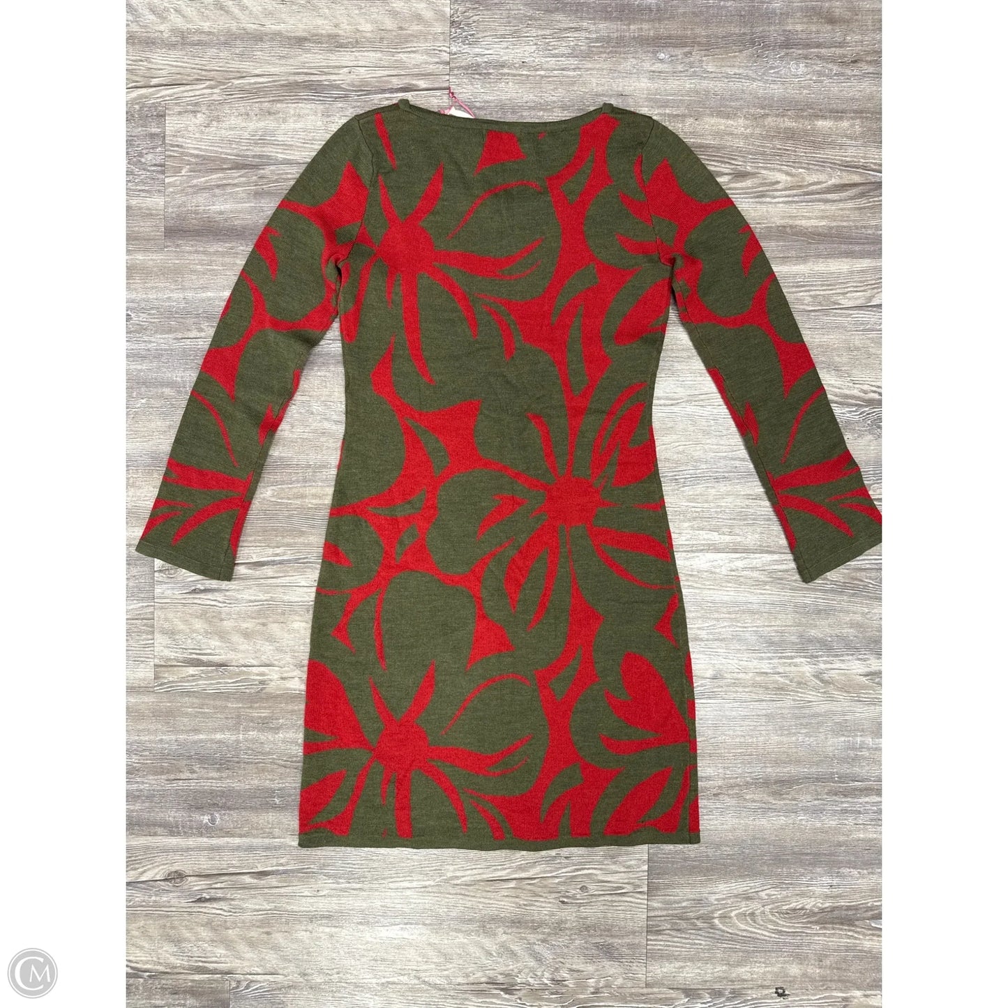 Dress Casual Short By Cmc In Green & Red, Size: S