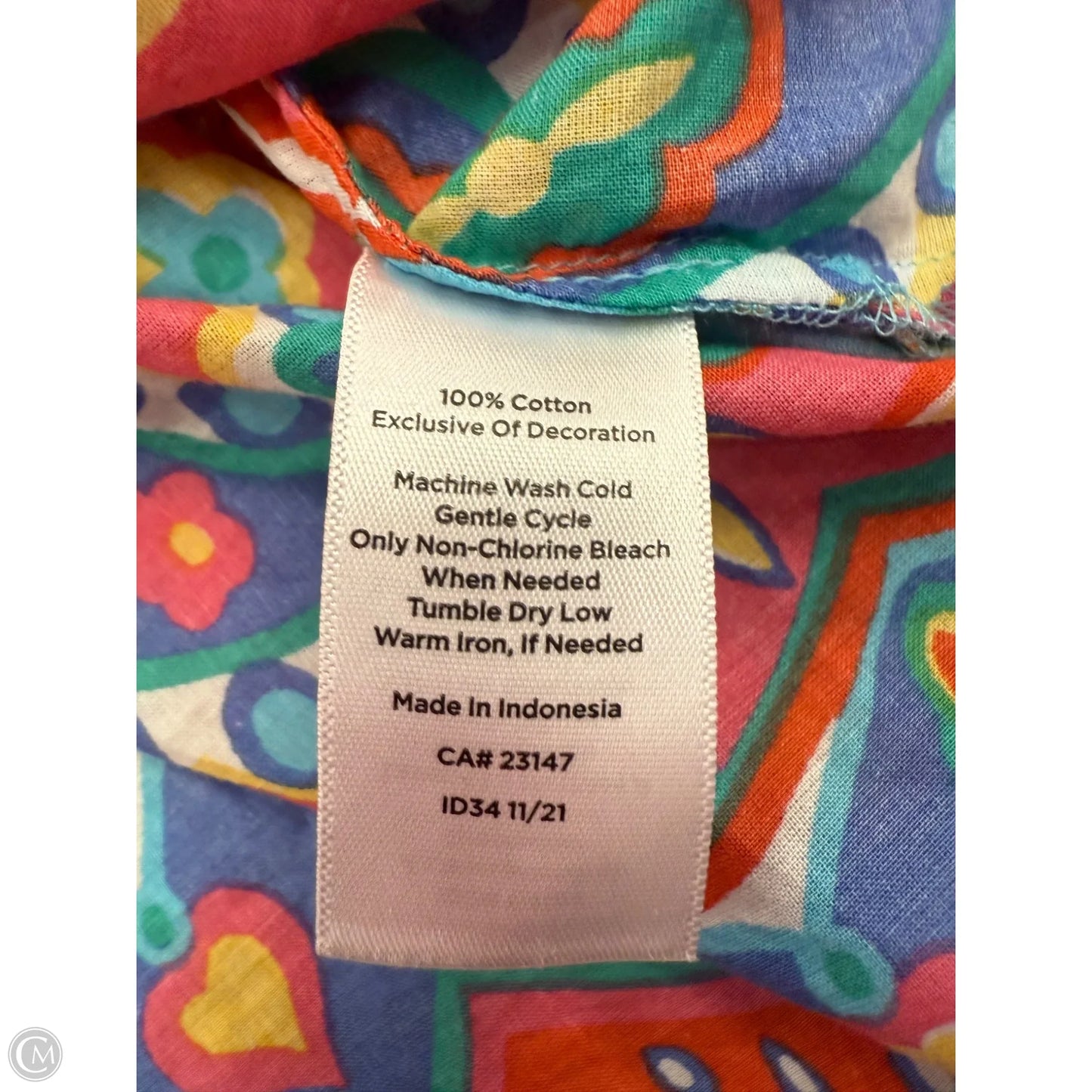 Top Long Sleeve By Talbots In Multi-colored, Size: 3x