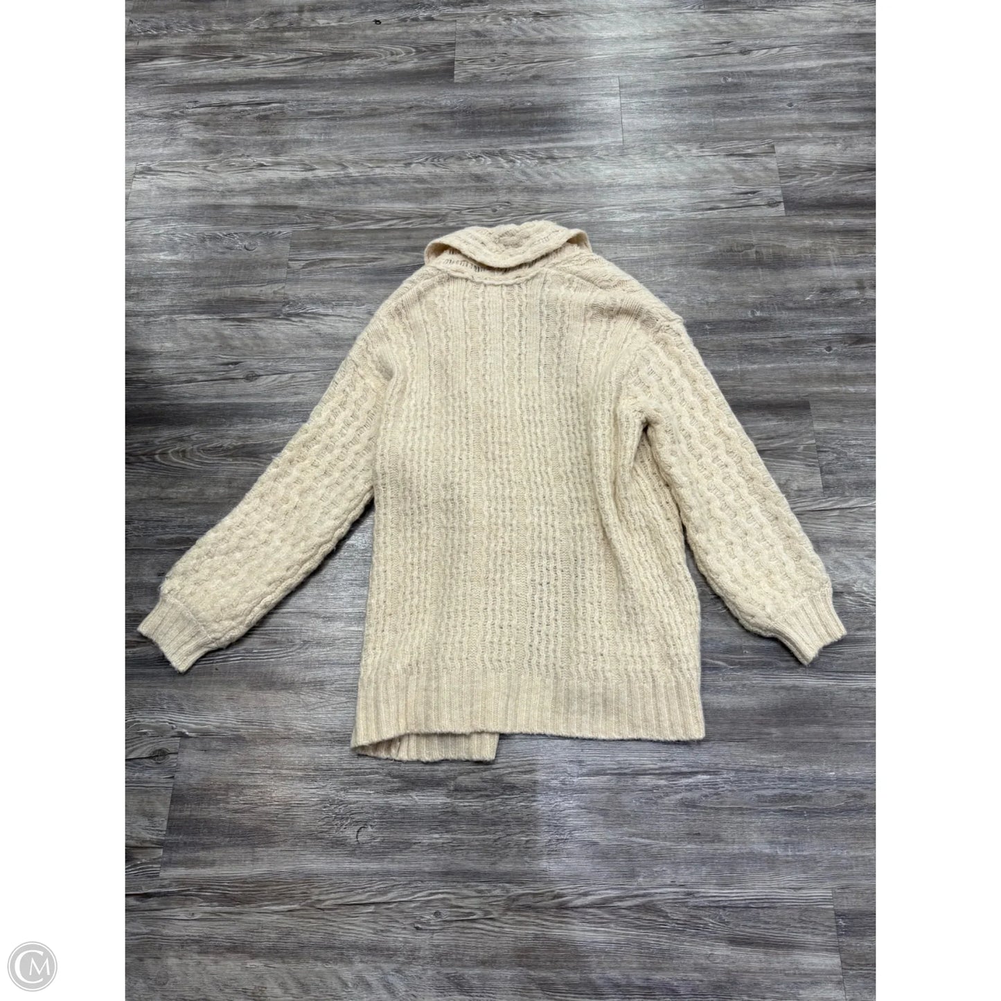 Sweater Cardigan By Anthropologie In Cream, Size: M