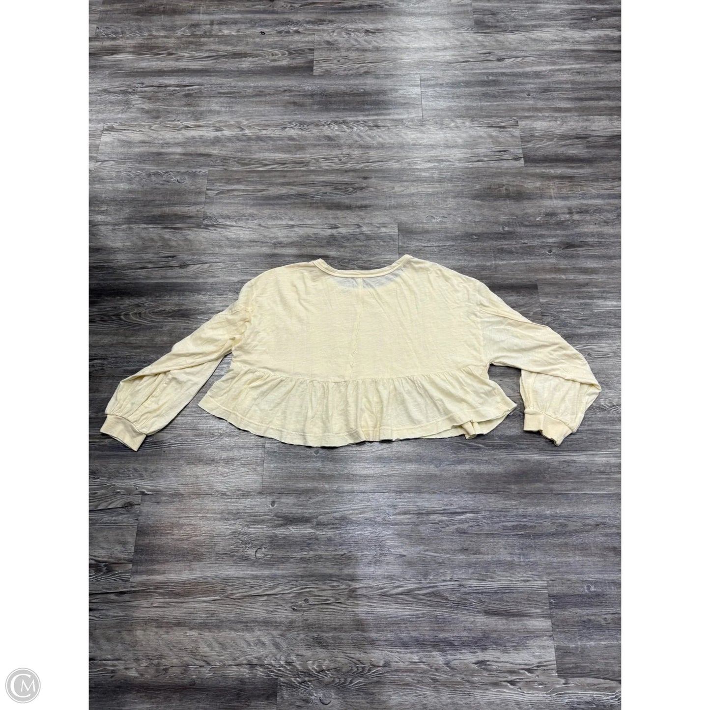 Top Long Sleeve By Pilcro In Cream, Size: M